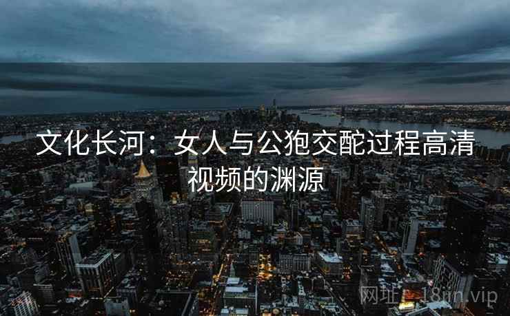 文化长河：女人与公狍交酡过程高清视频的渊源  第1张